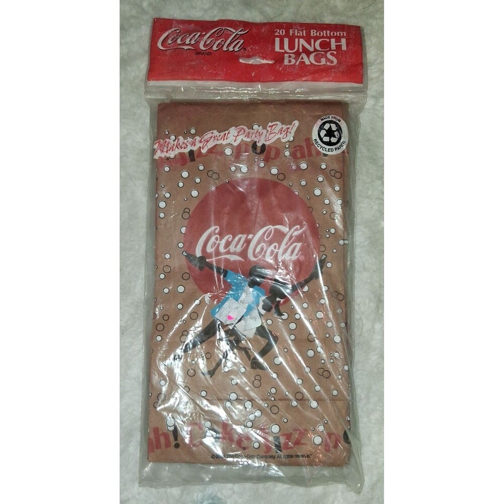 Coca-Cola 20 Lunch Bags Recycled Paper Souvenir